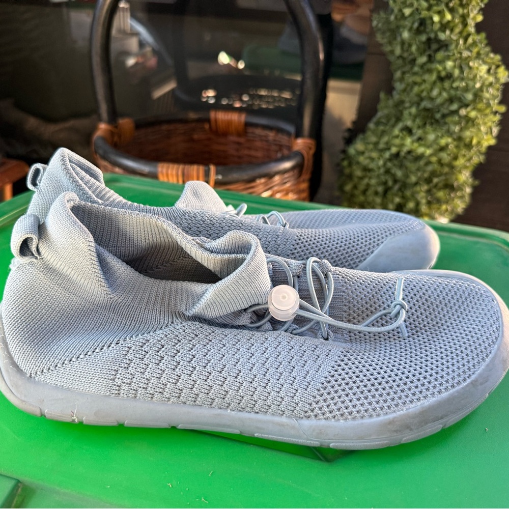 Light Gray Knit Sneakers